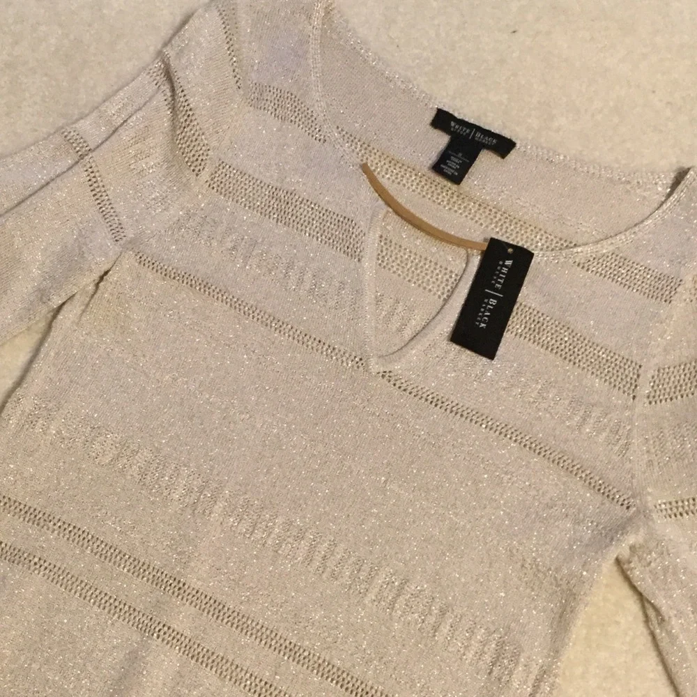 NWTs Beautiful White House Black Market tunic - Picture 4 of 4